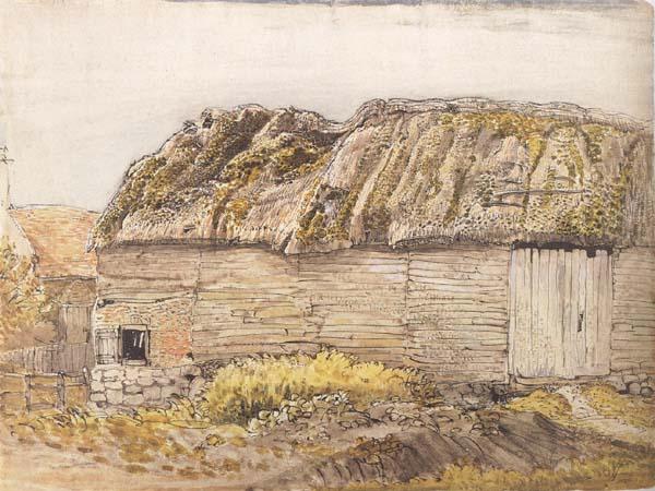 Samuel Palmer A Barn with a Mossy Roof